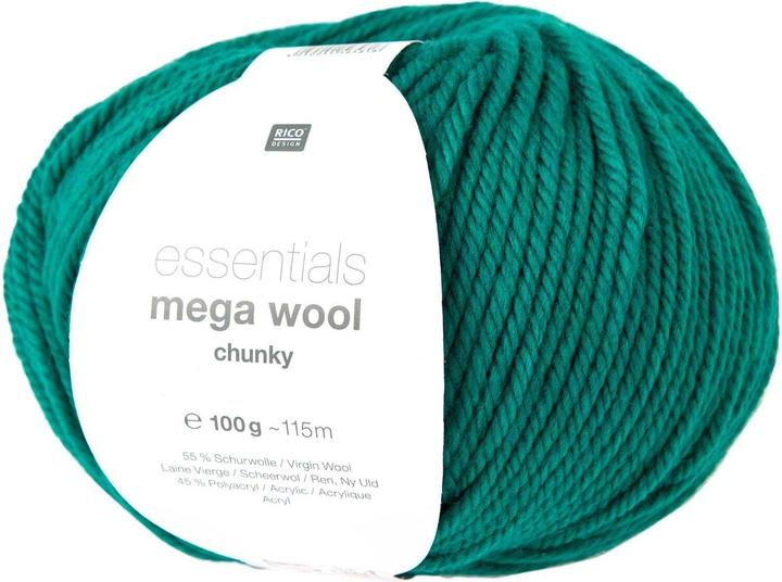 Produktbild Rico Design Wolle Essentials Mega Wool chunky 100 g, Grün (125 m)
