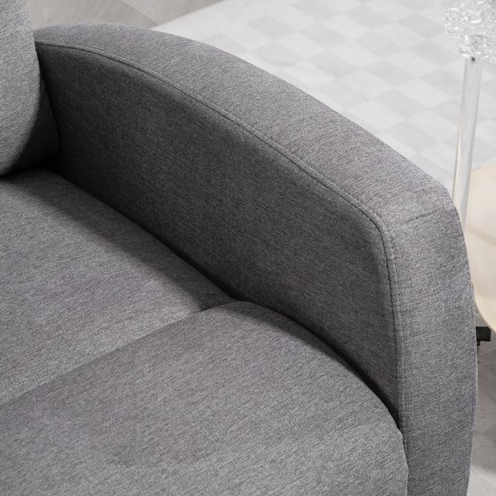Image du produit Homcom Relaxsessel mit Liegefunktion Polyester Dunkelgrau
