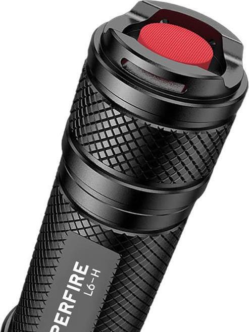Actual product image Superfire flashlight L6-H, 750lm, USB-C (16.70 cm, 750 lm)
