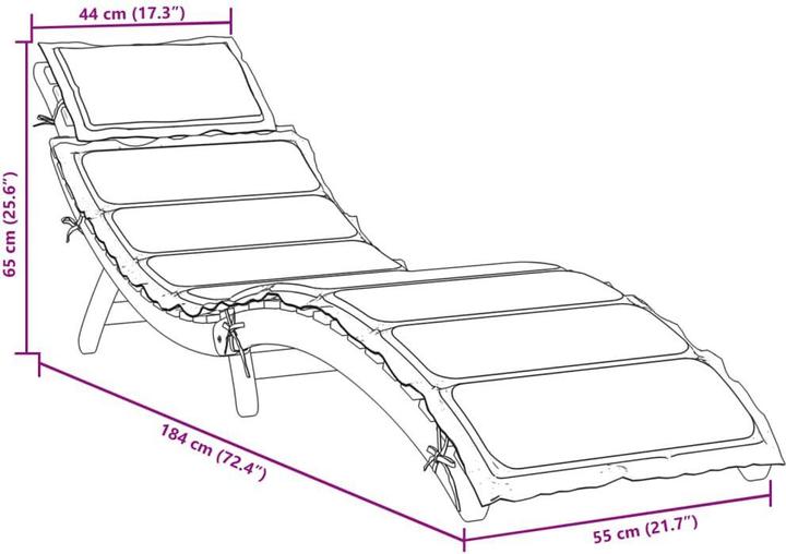 Immagine prodotto vidaXL Sonnenliege (55 cm)