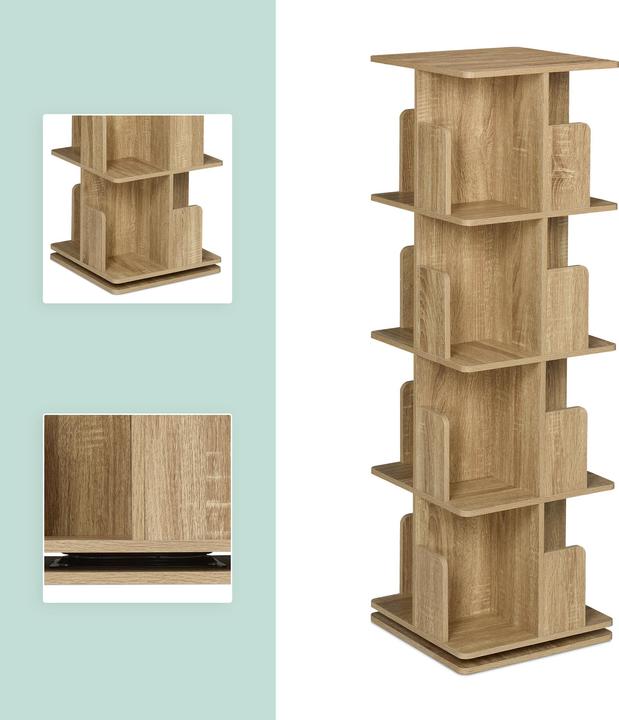 Produktbild Relaxdays Bücherregal (39 x 39 x 125.5 cm)