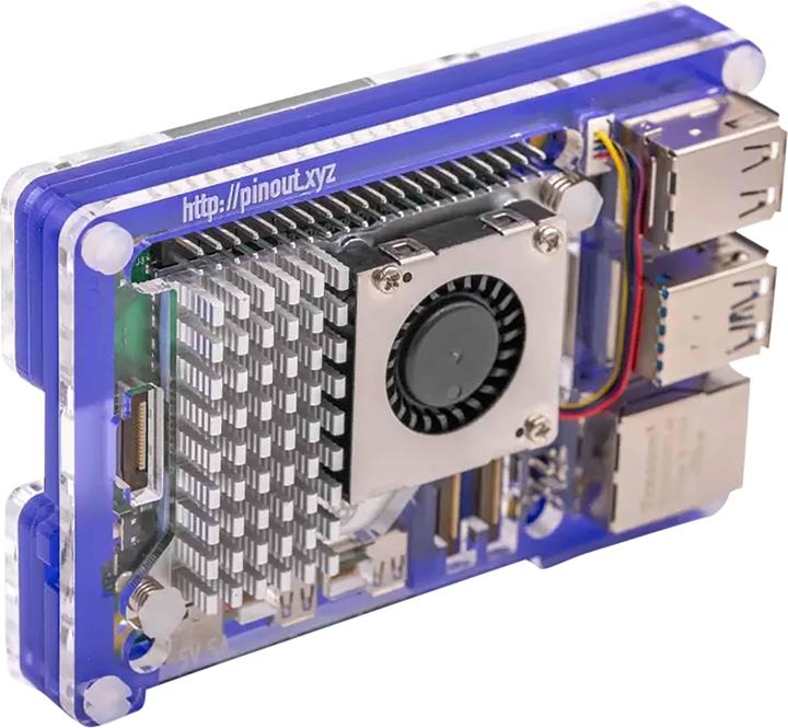 Raspberry Pi Pibow case pour 5 (ventilateur non inclus) - Violet