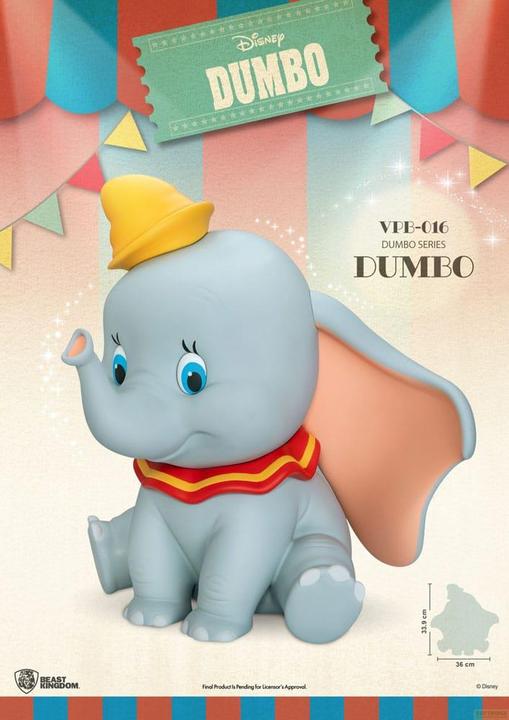 Beast Kingdom Disney Piggy Tirelire vinyle fonctionnelle Dumbo 34 cm (34cm)