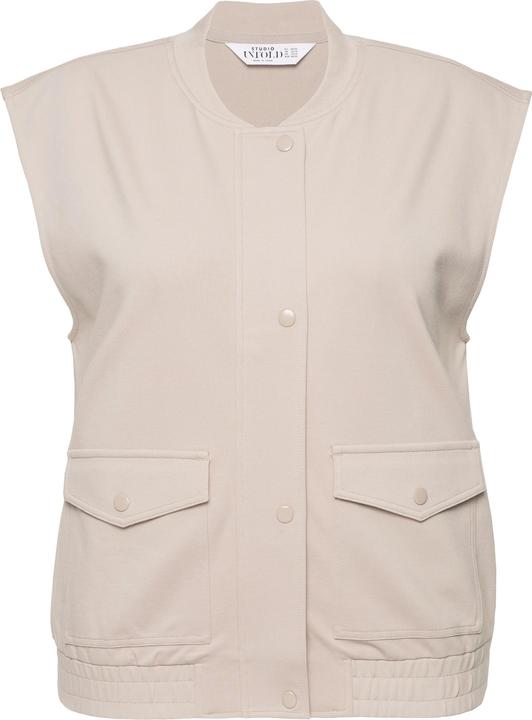 Produktbild Studio Untold Jersey-Weste, kurzer Boxy Shape, verdeckter Zipper (58)