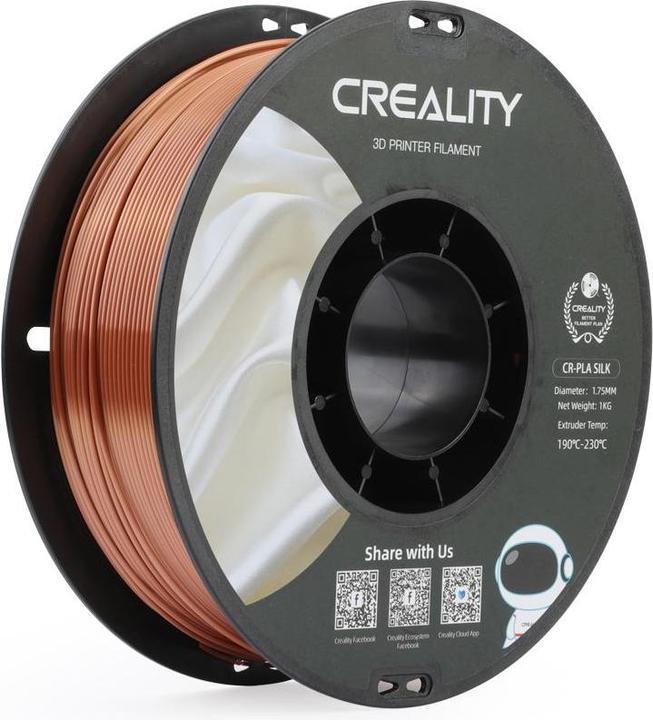 Image du produit Creality Filament PLA Silk (PLA, 1.75 mm, 1000 g)