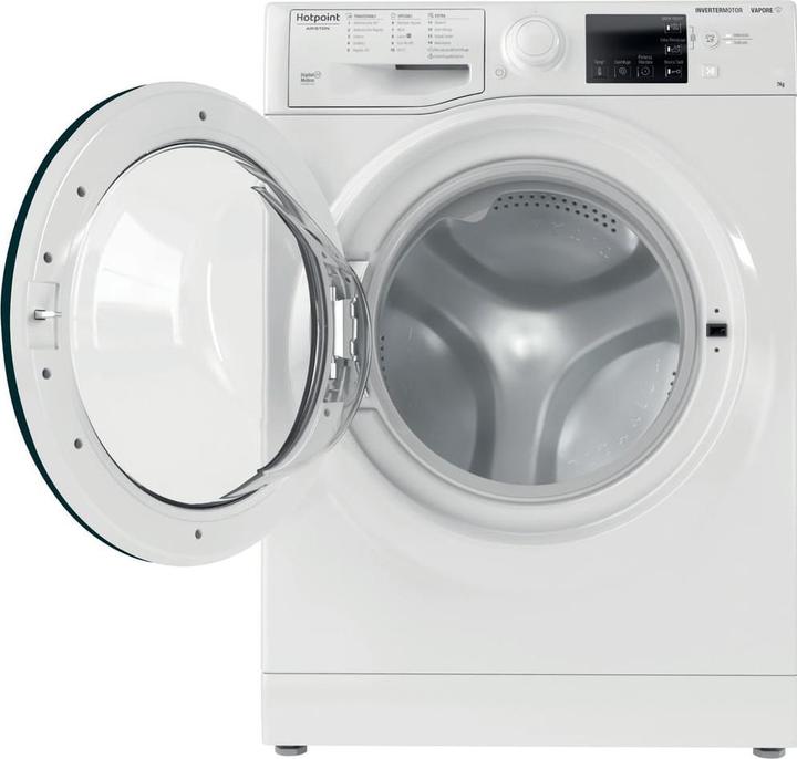 Produktbild Hotpoint RSSG R527 B DE Frontlader-Waschmaschine 7 kg 1200 U/min Weiss (7 kg, Links)