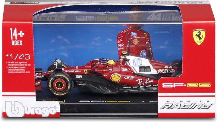 Actual product image Bburago Ferrari F1 SF-25 1/43 Hamilton2025
