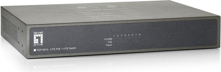 Produktbild LevelOne FEP-0812: 8Port Switch, PoE (8 Ports)