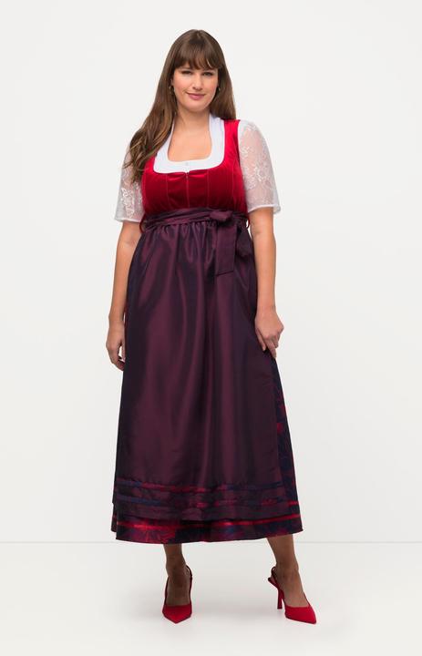 Produktbild Ulla Popken Dirndlbluse, Stehkragen, Carree-Ausschnitt, 1/2-Arm (48)