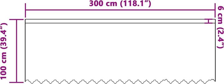 Produktbild vidaXL Spitzenvorhang (300 x 300 cm)