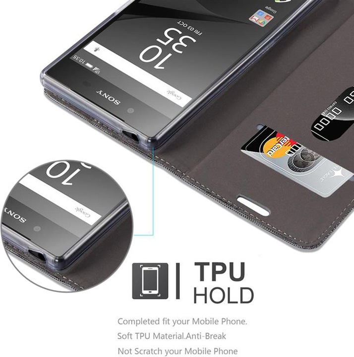 Image du produit Cadorabo Couverture look jeans Book (Sony Xperia Z5)