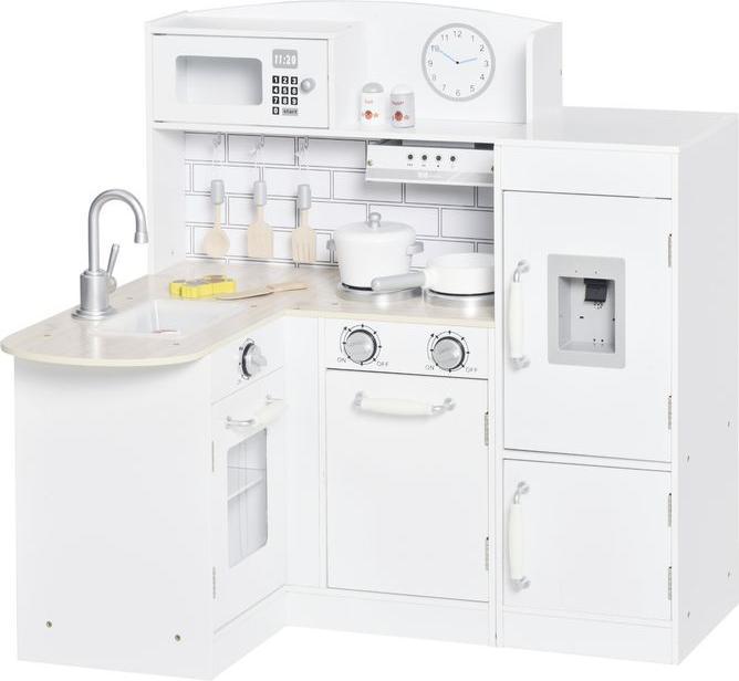 Produktbild Swisshandel24 Kinderküche Spielküche mit elektronischem Wasserspender, Backofen, Weiss