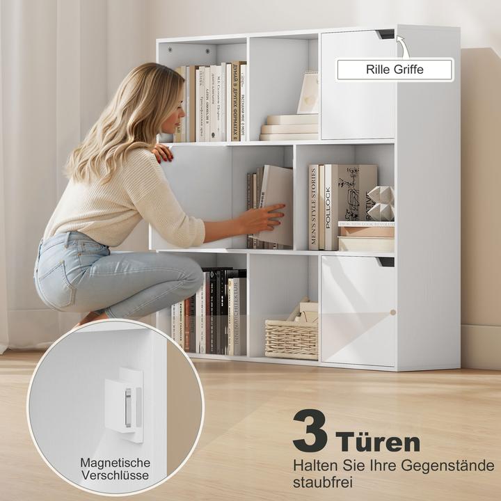 Immagine prodotto Homcom Bücherregal Spanplatte Weiss