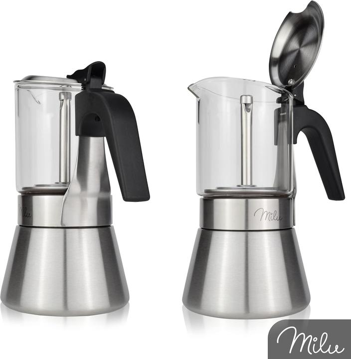 Produktbild Milu Espressokocher Induktion geeignet 4 Tassen 200ml (4 T.)