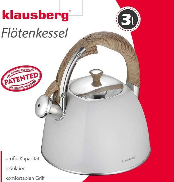 Productafbeelding Klausberg Waterkoker met fluitje 3L KB-7500
