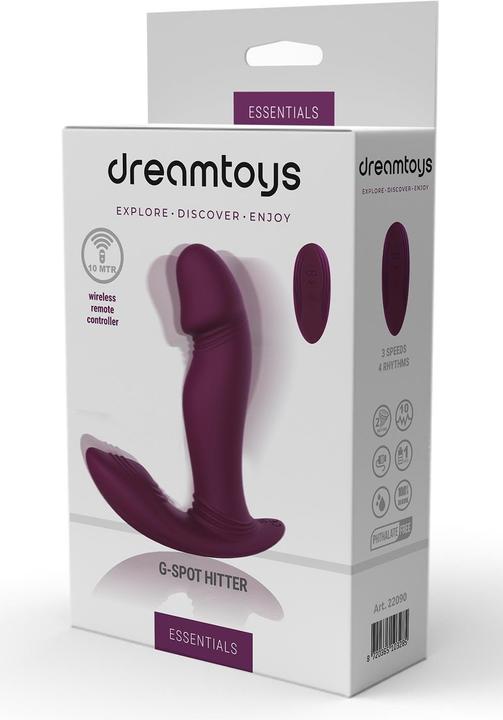 Produktbild Dreamtoys Dream Toys Essentials G-Spot Hitter With Remote Control Vibrator Purple 12,3 cm