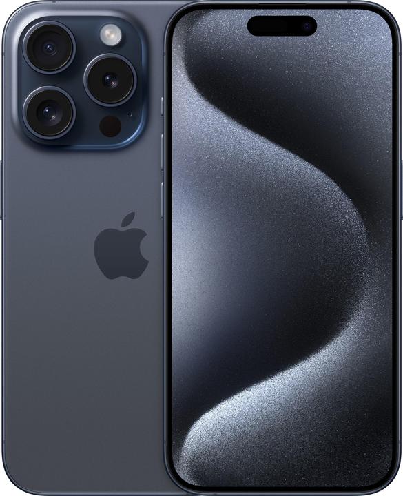 Produktbild Re!commerce iPhone 15 Pro 128GB Bleu AB - Comme neuf (128 GB, Blau, 6.10", 48 Mpx, SIM + eSIM, A / Wie neu)