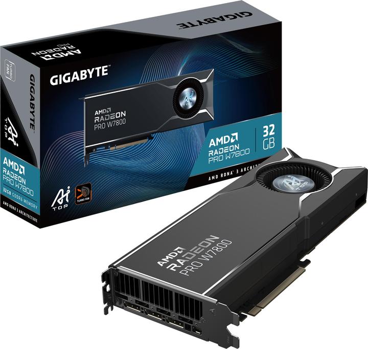 Productafbeelding Gigabyte Radeon PRO W7800 AI TOP (32 GB, GDDR6)