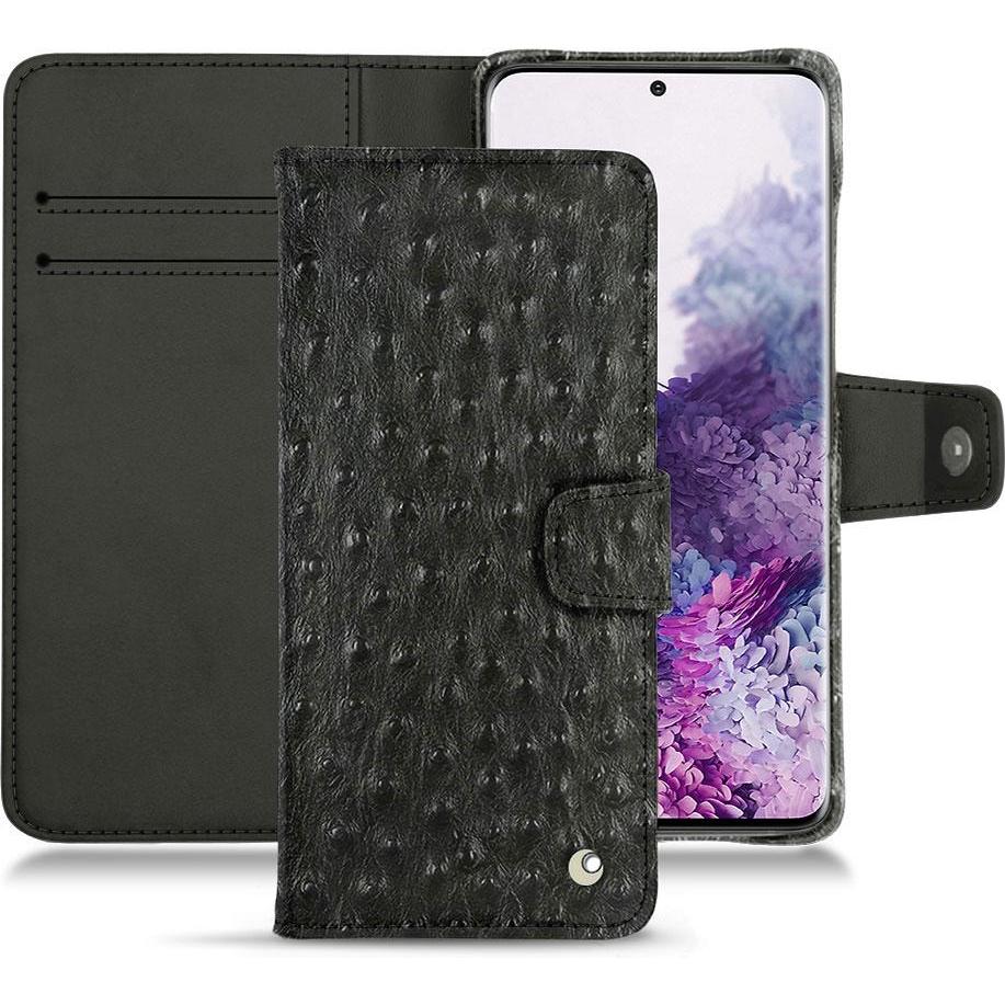 Noreve Lederschutzhülle Wallet (Samsung Galaxy S20+), Smartphone Hülle, Schwarz