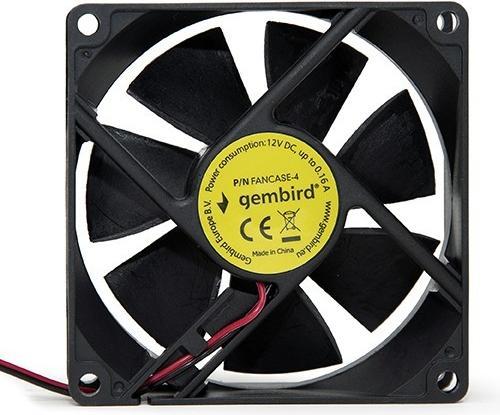 Actual product image Gembird FANCASE-4 Fan for PC case with 4 pin power connector (80 mm, 1 x)