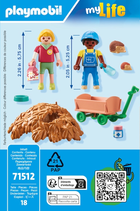 Produktbild Playmobil Pflege der Igelfamilie (71512, Playmobil My Life)