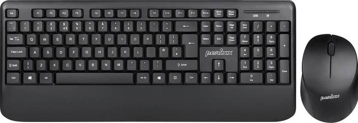 Produktbild Perixx 11668 Tastatur RF Wireless QWERTY US Englisch Schwarz (US, Kabellos)