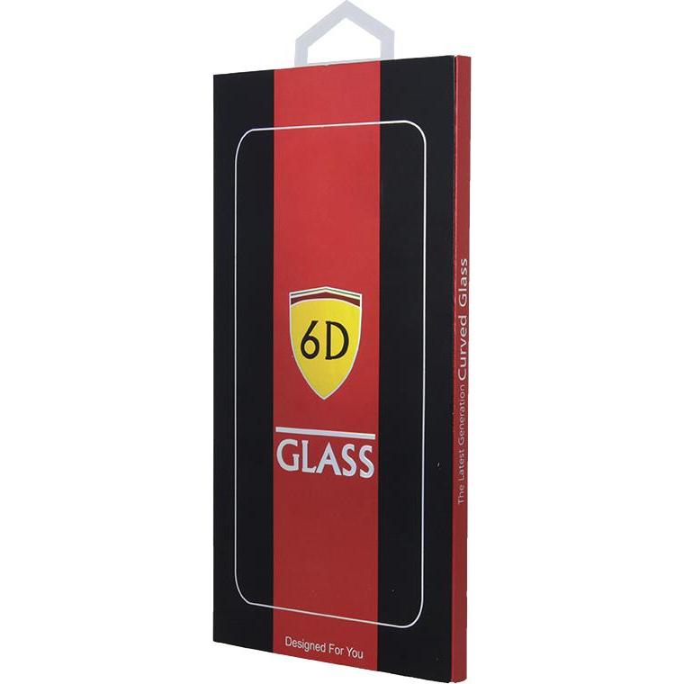 OEM Gehärtetes Glas 6D für iPhone XR / 11 schwarzer Rahmen (11, iPhone XR), Mobilgerät Ersatzteile, Schwarz
