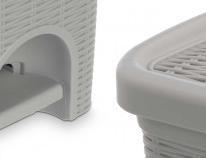 Produktbild Kerbl Stefanplast Elegance Rattan Abfalleimer 6 Liter (6 l)