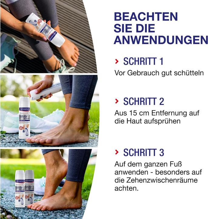 Image du produit Hansaplast Fussspray Silver Active (Déodorants & poudre pour les pieds, 150 ml)