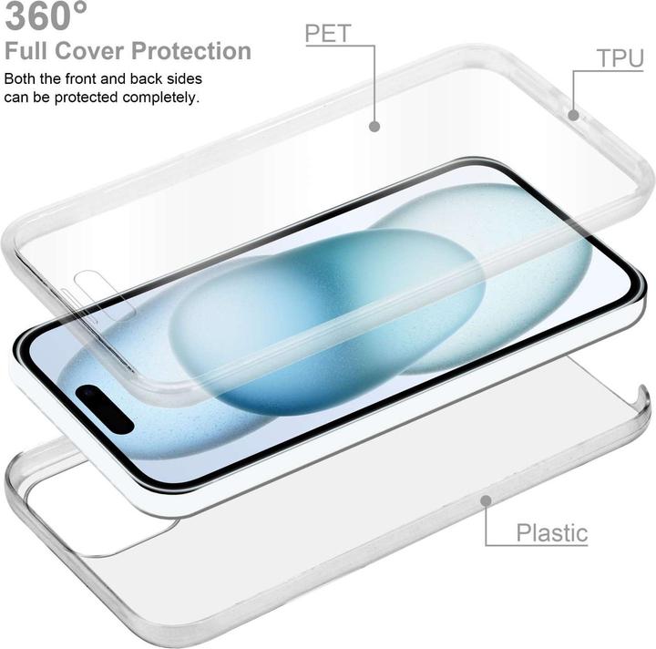 Actual product image Cadorabo Bumper Case for Apple iPhone 15 PLUS TPU 360 Grad Case for Apple iPhone 15 PLUS (Apple iPhone 15 Plus)