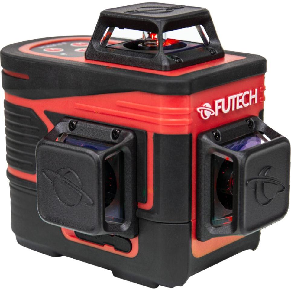 Futech, Laser lineare, MC3D Multicross 3D Compact kruislijnlaser in koffer - rood - 2x 120m - 3 lijnen