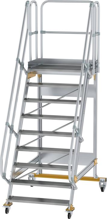 Actual product image Munk Platform stairs mobile 60ï¿½ step width 1000 mm 9 steps (Platform ladder, 46 cm)