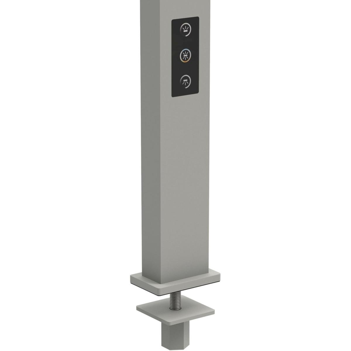 Maul, Trennwand, Tischeinbau-Adapter für LED-Standleuchte Maulsirius silber