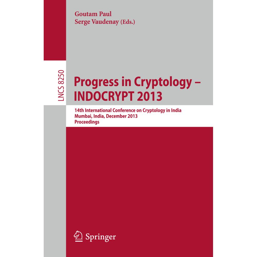 Progress in Cryptology - INDOCRYPT 2013, Fachbücher von Paul Vaudenay, Goutam Paul