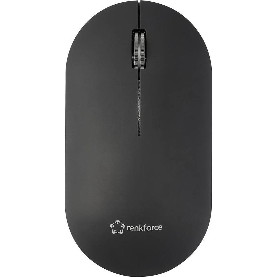 Thumbnail - Renkforce RF-WM-200-1 Maus Kabellos, Bluetooth Optisch Schwarz 3 Tasten 4000 (Kabellos), Maus, Schwarz
