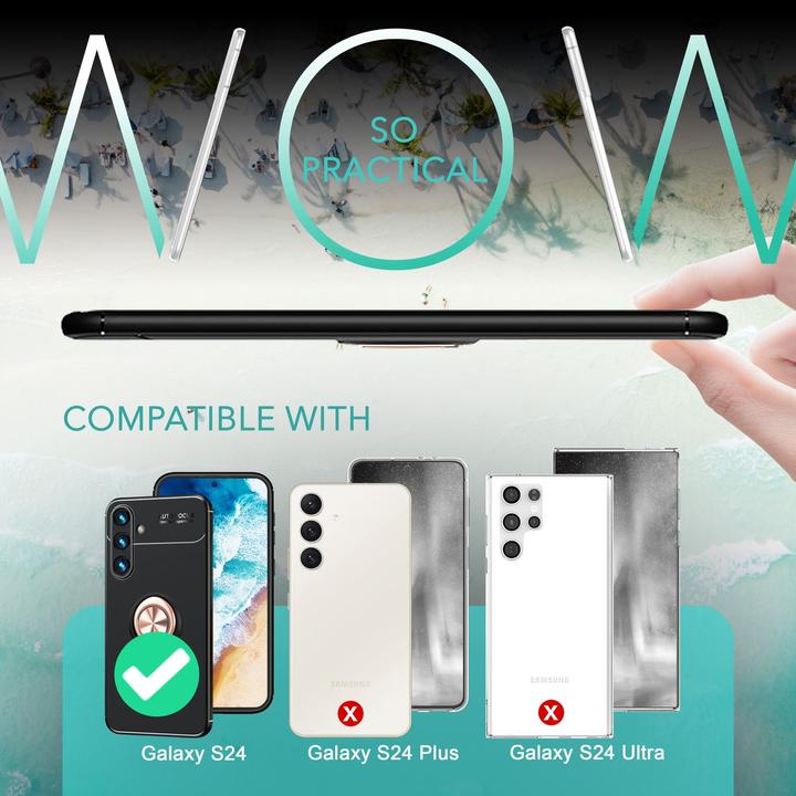 Produktbild Nalia Matte Ring Silikon Hülle (Samsung Galaxy S24)