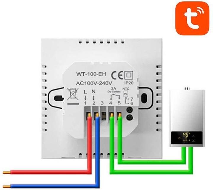Produktbild Avatto Smart Boiler Heating Thermostat ZWT100 3A Zigbee Tuya