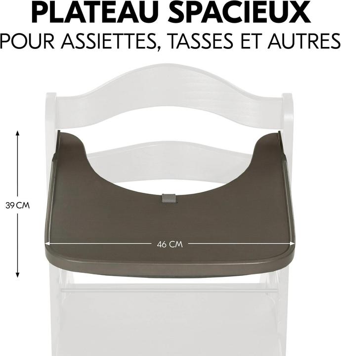 Produktbild Hauck Alpha Wooden Tray Charcoal