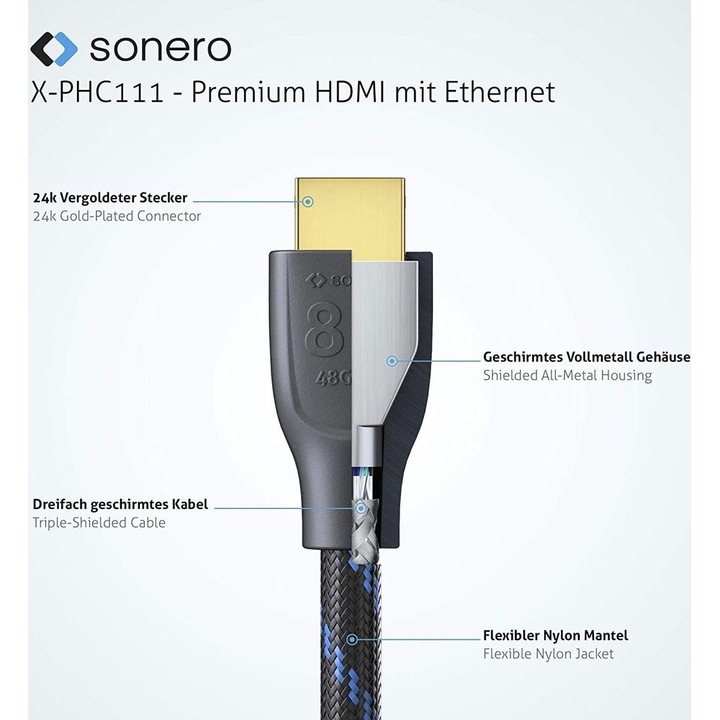 Produktbild Sonero HDMI (Typ A) — HDMI (Typ A) (3 m, HDMI)
