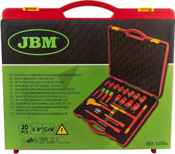 Image du produit Set d'outils isolés 3/8" (20 pièces)