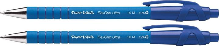 Produktbild Paper Mate Kugelschreiber Flexgrip Ultra RT M 2er blau Blister (Blau, 2 x)
