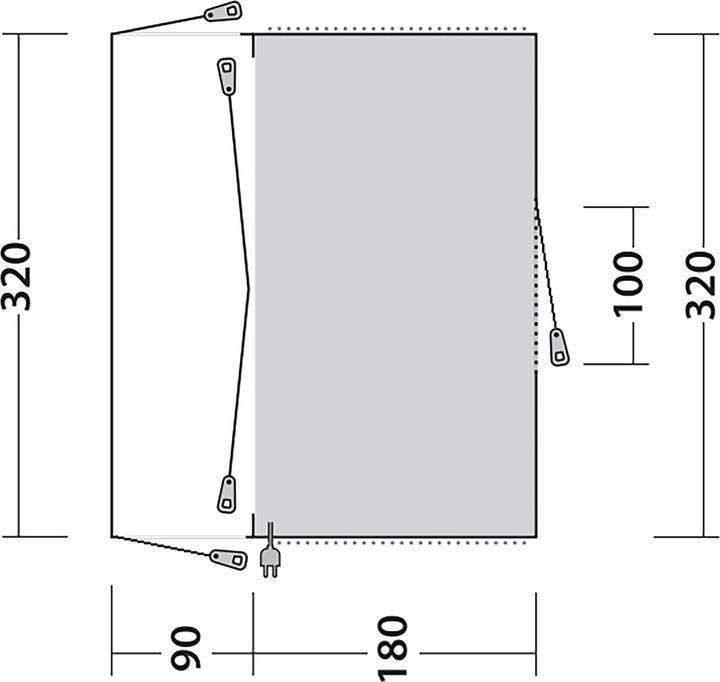 Produktbild Outwell San Diego (Vorzelt, 11.20 kg)