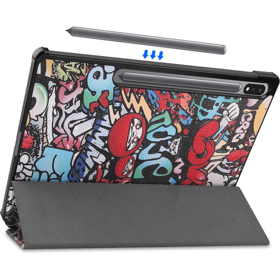 Thumbnail - Cover-Discount Galaxy Tab S10+ Plus - Tri-fold Smart Case Motiv (Galaxy Tab S10+), Tablet Hülle