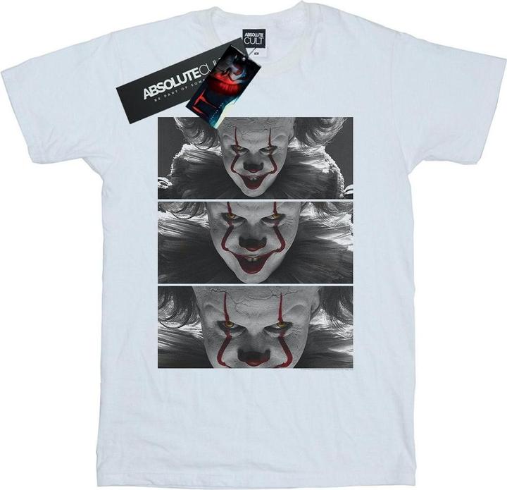 Actual product image Universal Textiles Womens/Ladies Pennywise Photo Close-Up Cotton Boyfriend T-Shirt (L)