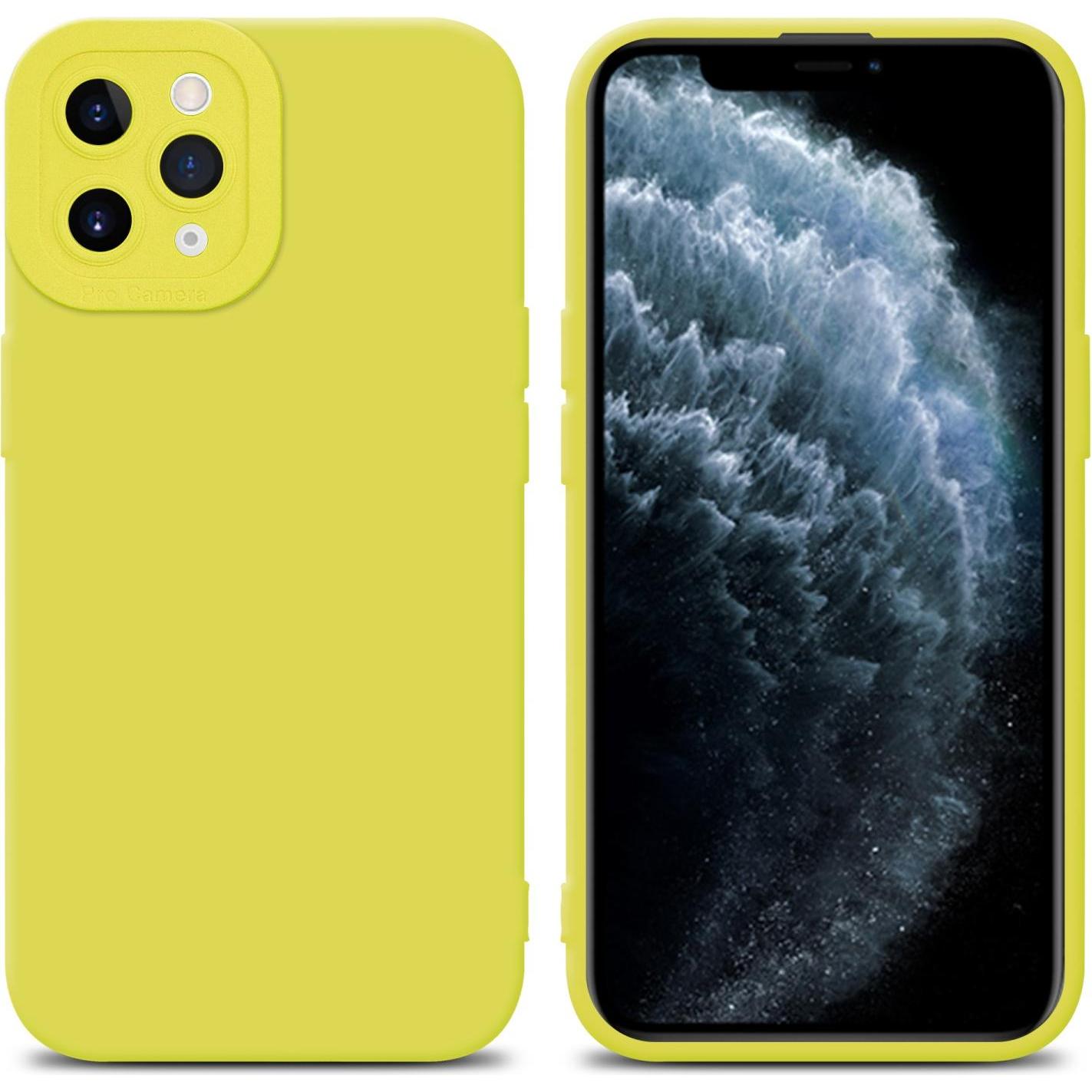 Cadorabo Hülle für Apple iPhone 11 PRO im TPU Fluid LM162 Style (Apple iPhone 11 Pro), Smartphone Hülle, Gelb