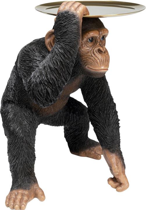 Actual product image Kare Design Decorative figure Butler Playing Chimp Black 52cm