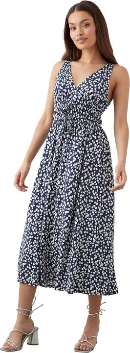Immagine prodotto Dorothy Perkins Donna/Ladies Abito midi senza maniche Petite con cravatta anteriore maculata (44)