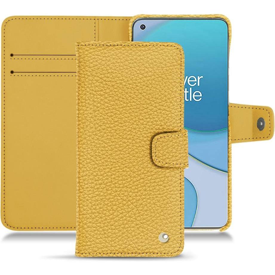 Noreve Lederschutzhülle Wallet (OnePlus 8T), Smartphone Hülle, Orange