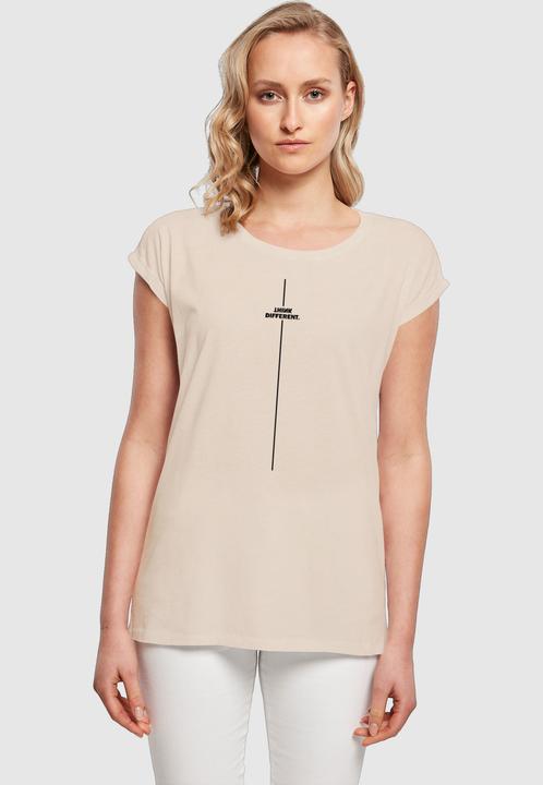 Produktbild Merchcode Ladies Think Different Extended Shoulder Tee - 112539 (5XL)