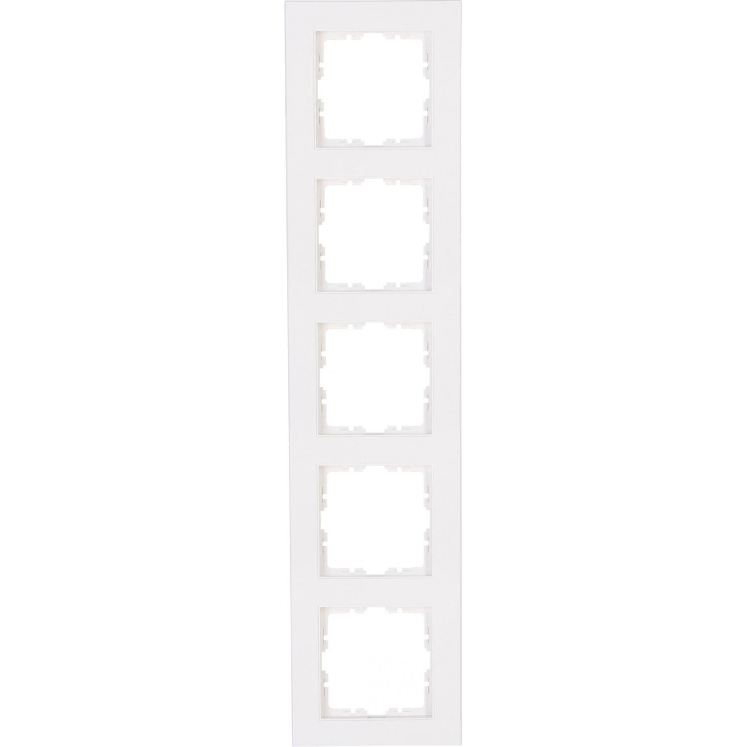 Kopp, Zubehör Schalterprogramm, Abdeckrahmen 5f.HK07r-wei 402929004
